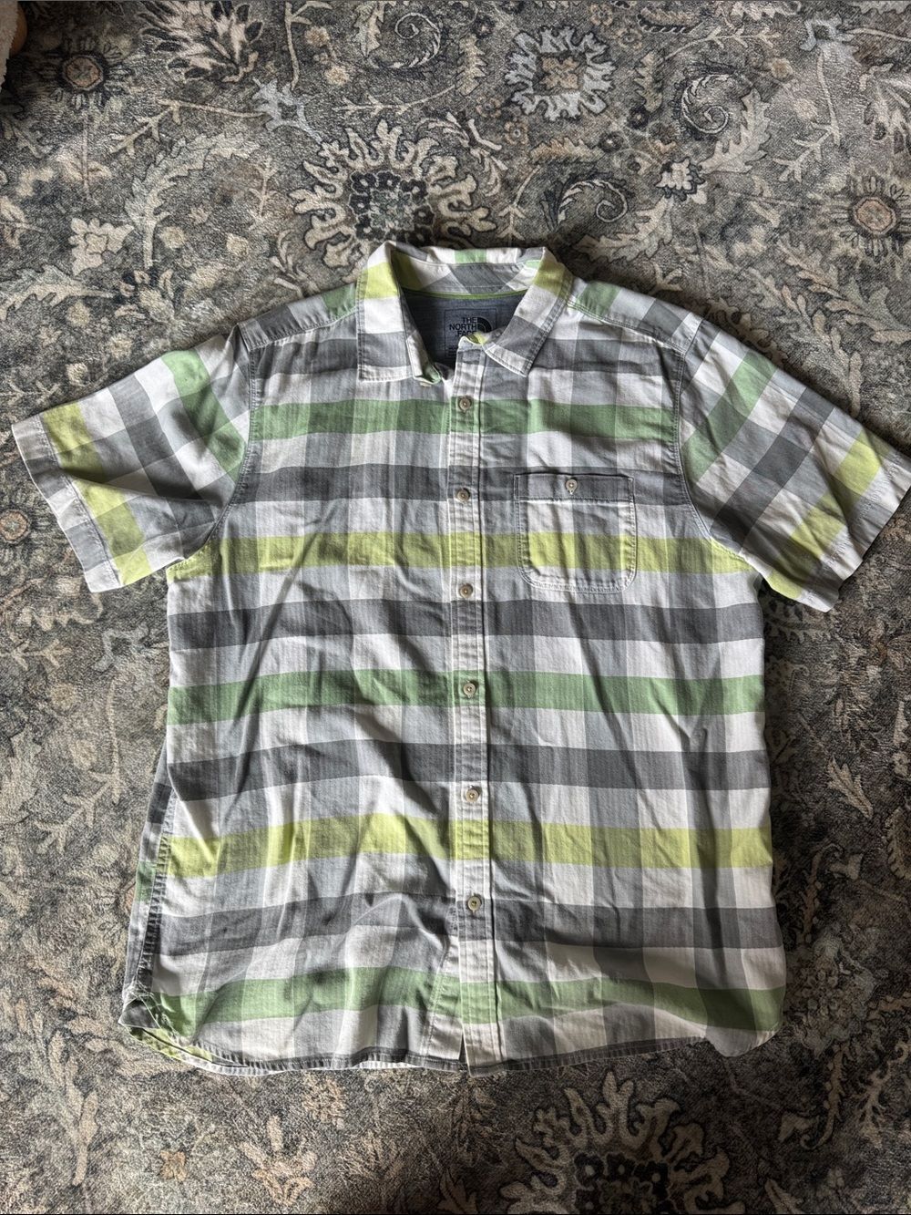 Men's The North Face Short-Sleeve Plaid Button-Up Shirt